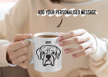 Personalised Boxer Dog Mug, 2 of 5