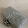 Silver Lotus Clasp Rectangular Clutch Bag, thumbnail 2 of 11