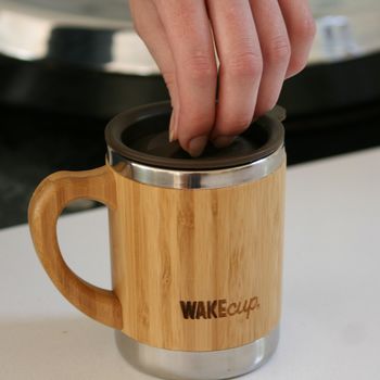 Personalised Reusable Sustainable Bamboo Mug With Lid, 8 of 12