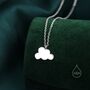 Sterling Silver Small Cloud Pendant Necklace, thumbnail 1 of 12
