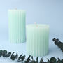 G Decor Scented Grooved Gardenia Pillar Candle, thumbnail 3 of 5
