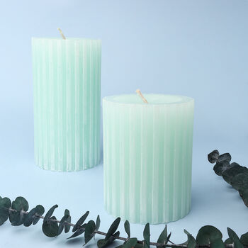 G Decor Scented Grooved Gardenia Pillar Candle, 3 of 5