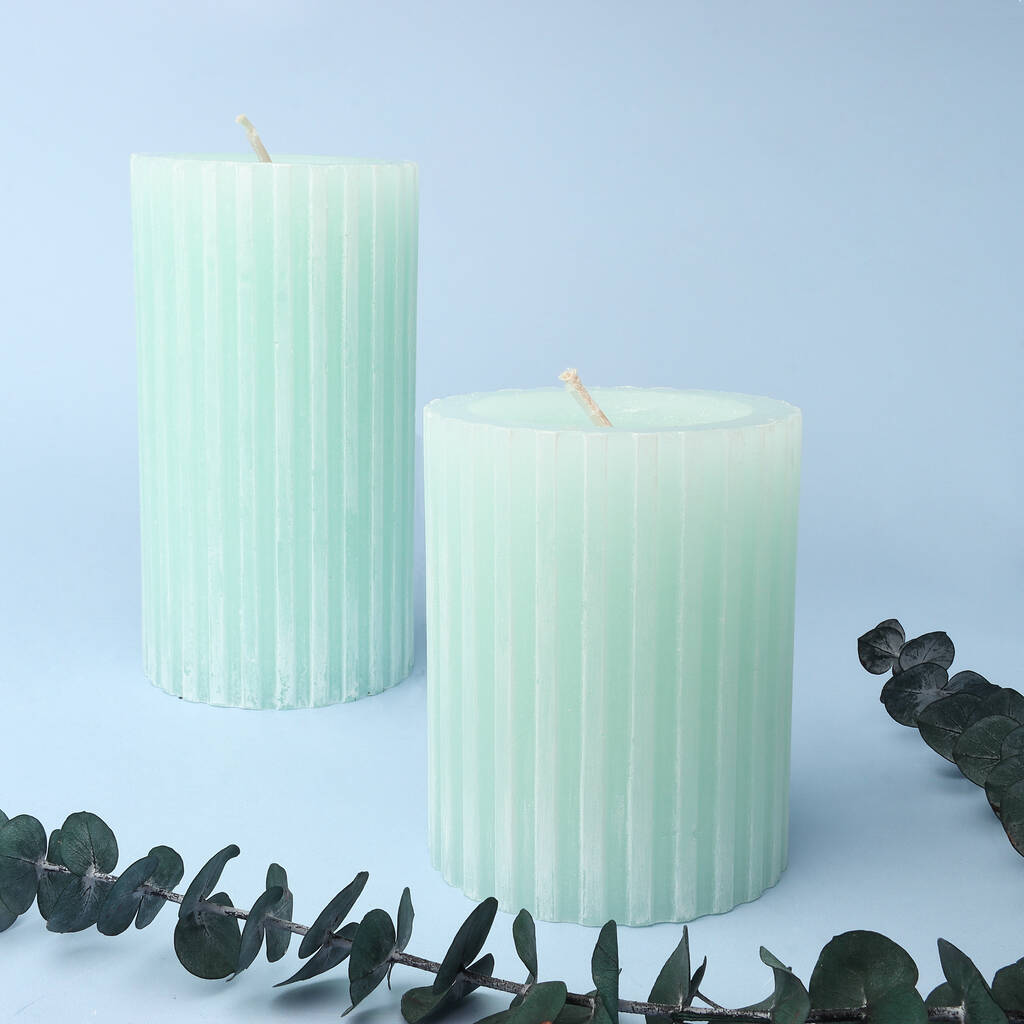 G Decor Scented Grooved Gardenia Pillar Candle By G Decor