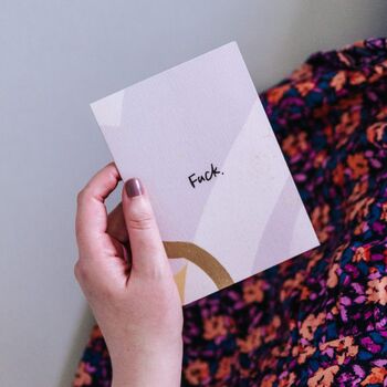 'Fuck' Sympathy And Thinking Of You Card, 4 of 5