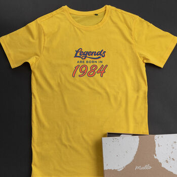 'Legends Are Born In' 40th Birthday T Shirt, 2 of 6