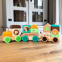 Personalised Woodland Animal Train Set Birthday Gift For Children, thumbnail 1 of 4