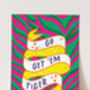 Go Get 'Em Tiger Neon Quote Print, thumbnail 1 of 4