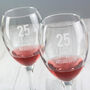 Personalised 'Years Together' Wine Glass Set, thumbnail 1 of 5