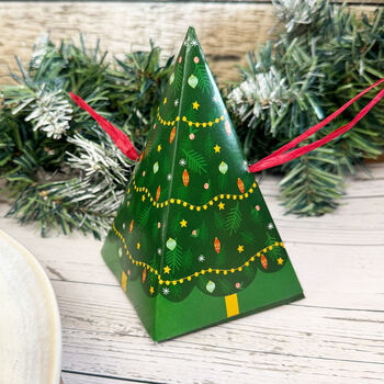 Green Tree Novelty Christmas Crackers Set Of Six, 3 of 5
