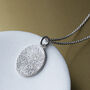 Personalised Fingerprint Oval Necklace, thumbnail 3 of 6