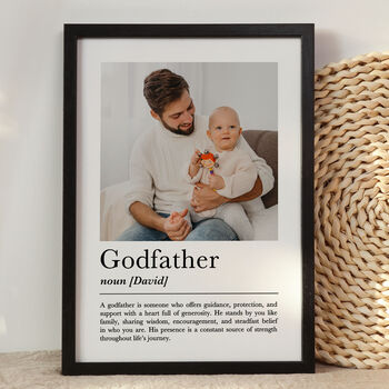 Personalised Godfather Print, Gift For Godfather, 3 of 6
