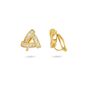 Crystal Triangle Clip On Earrings, thumbnail 1 of 4