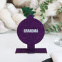 Personalised Purple Bauble Christmas Place Setting, thumbnail 3 of 7