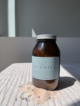 Serenity Lavender And Bergamot Calming Aromatherapy Bath Salts, 3 of 3