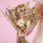 The Pearly Prairie Dried Flower Baked Blossom Bridesmaid Bouquet, thumbnail 1 of 4