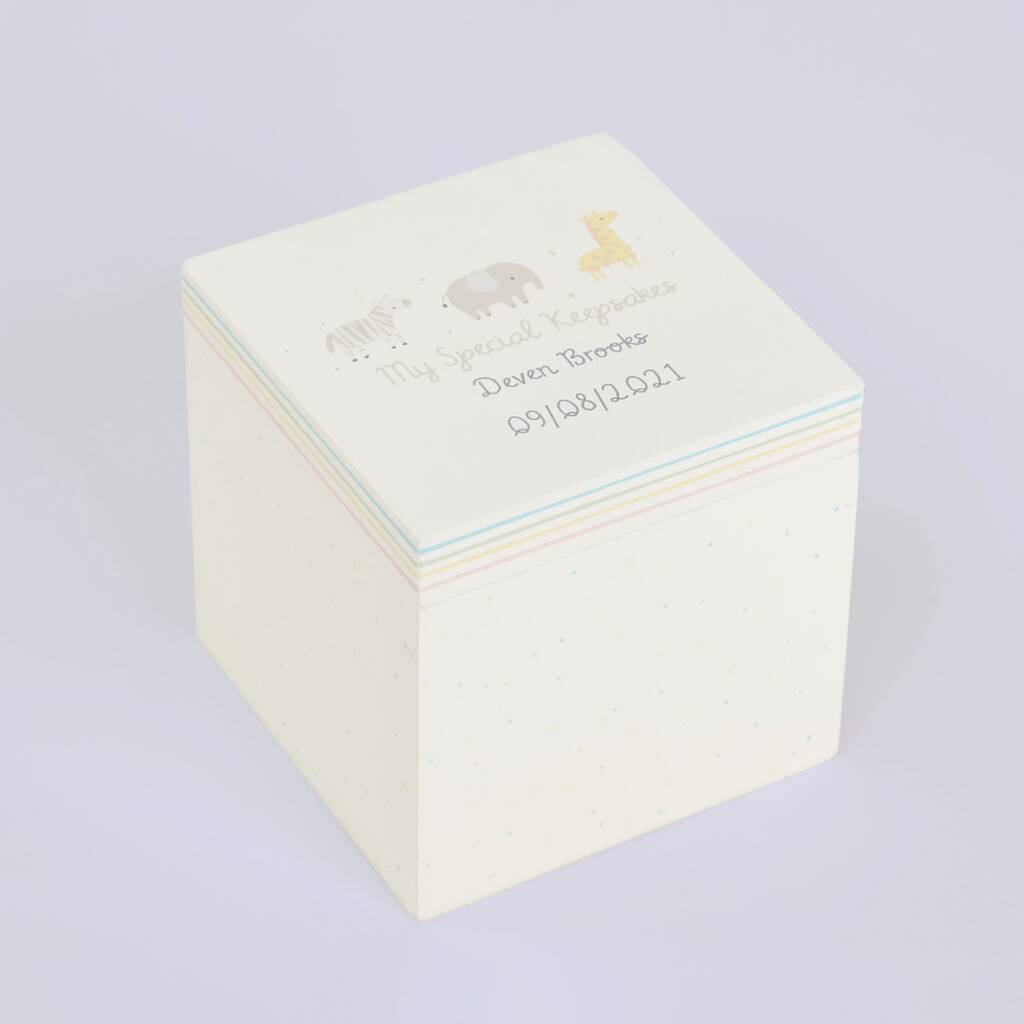 Personalised Welcome To The World Keepsake Box, 1 of 4