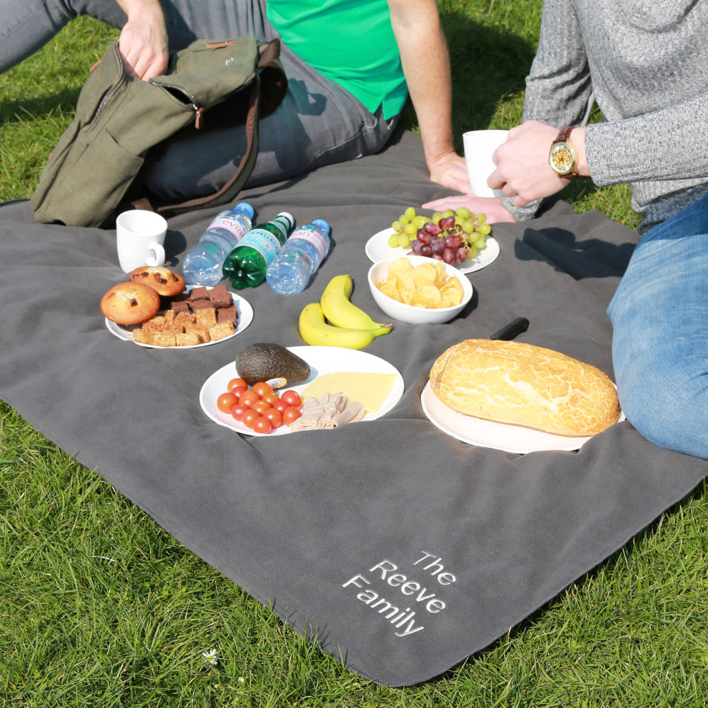 matching picnic blanket and bag