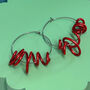 Messi Wire Hoop Earrings, thumbnail 1 of 6