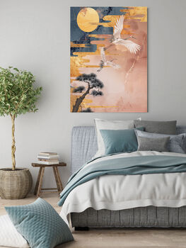 Japanese Cranes Art Print, 3 of 3
