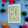 Personalised 80th Birthday Card Papercut Woodland Design, thumbnail 4 of 10
