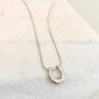 Chunky Horseshoe Pendant Necklace, thumbnail 3 of 3