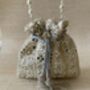 White Handcrafted Mirror Potli Bag, thumbnail 2 of 8