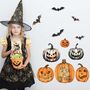 Trick Or Treat Pumpkin Wall Sticker Pack, thumbnail 1 of 3