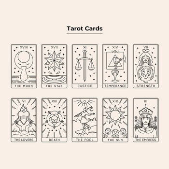 Personalised Tarot Card Clear Phone Case, 6 of 9