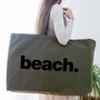 Really Big Beach Bag Olive Green, thumbnail 5 of 5