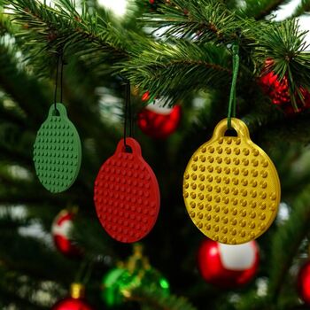 Personalised Lego Compatible Bauble Christmas Decoration, 4 of 6