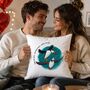 Mates For Life 2nd Wedding Anniversary Cushion, thumbnail 2 of 12