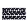 Black Heart Love Embroidered Upholstered Bench, thumbnail 3 of 3
