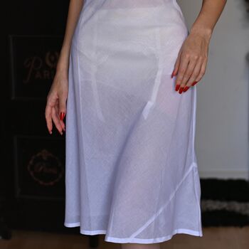 100% Cotton White Slip, 2 of 4