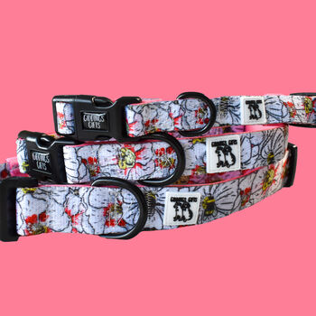 Pink Flowers Dog Collar, 2 of 8