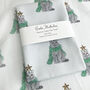 British Shorthair Cat Christmas Cotton Tea Towel, thumbnail 4 of 5
