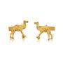 Camel Cufflinks In 18 Ct Gold Vermeil, thumbnail 2 of 2