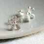 Sterling Silver Daisy Stud Earrings, thumbnail 3 of 4