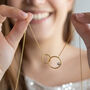 Infinity Hoops Necklace, thumbnail 1 of 6