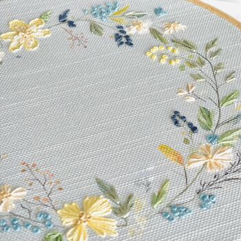 Spring Wreath Embroidery Hoop Kit, 2 of 4
