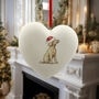 Labradoodle Yellow Ceramic Bauble, thumbnail 3 of 4