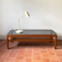 Mid Century Solid Teak Coffee Table By Myer, thumbnail 2 of 12