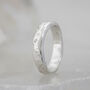 Celestial Shooting Star Silver Wide Stacking Ring, thumbnail 1 of 6