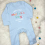 Personalised Happy First Mother's Day Bright Babygrow, thumbnail 8 of 9