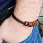 Personalised Men's Wooden Family Bead Bracelet, thumbnail 2 of 7