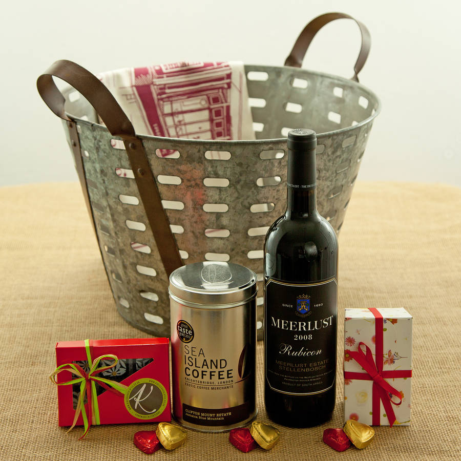 Meerlust Red Wine Harvest Basket Gift Hamper By Jones and Jones of ...