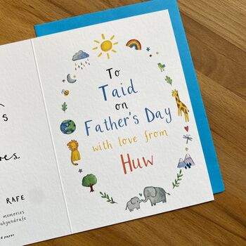 Personalised To Grandad On Fathers Day Card, 3 of 4