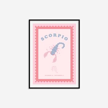 Children's Scorpio Zodiac Print, 6 of 7