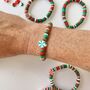 Christmas Disc Bead Bracelet, thumbnail 3 of 6