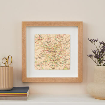 Personalised Manchester Map Print Wall Art, 3 of 5