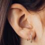 Illusion Double Hoop Rope Spiral Earrings, thumbnail 1 of 4